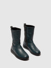 Zip Up Boots EZRA649SOF DENIM W/GREY FELT